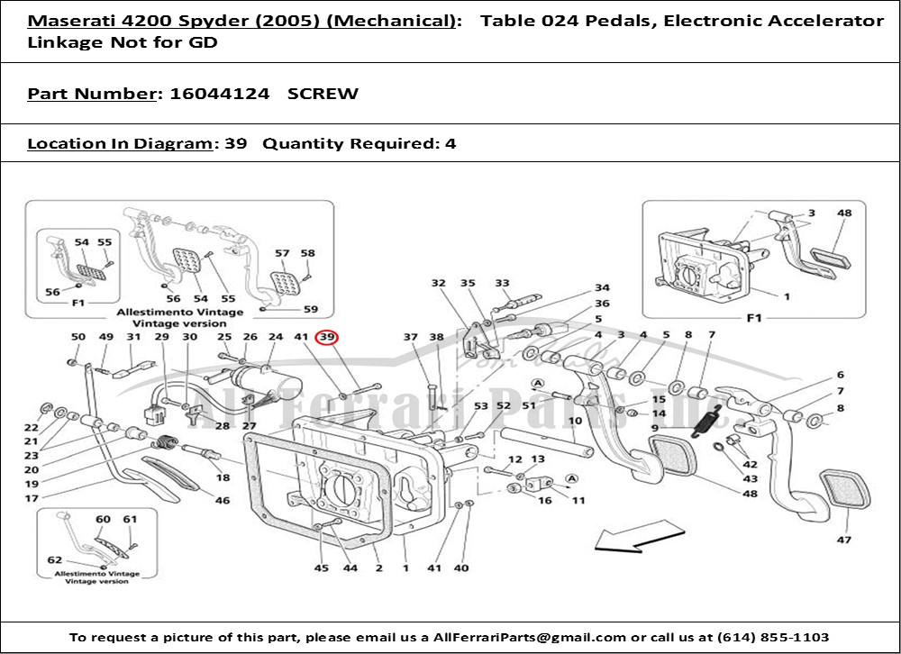 Ferrari Part 16044124