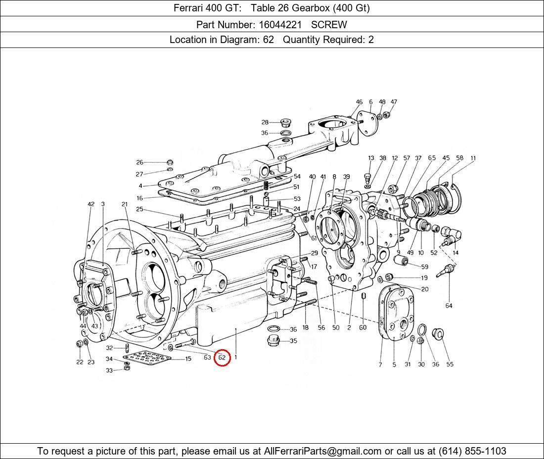 Ferrari Part 16044221