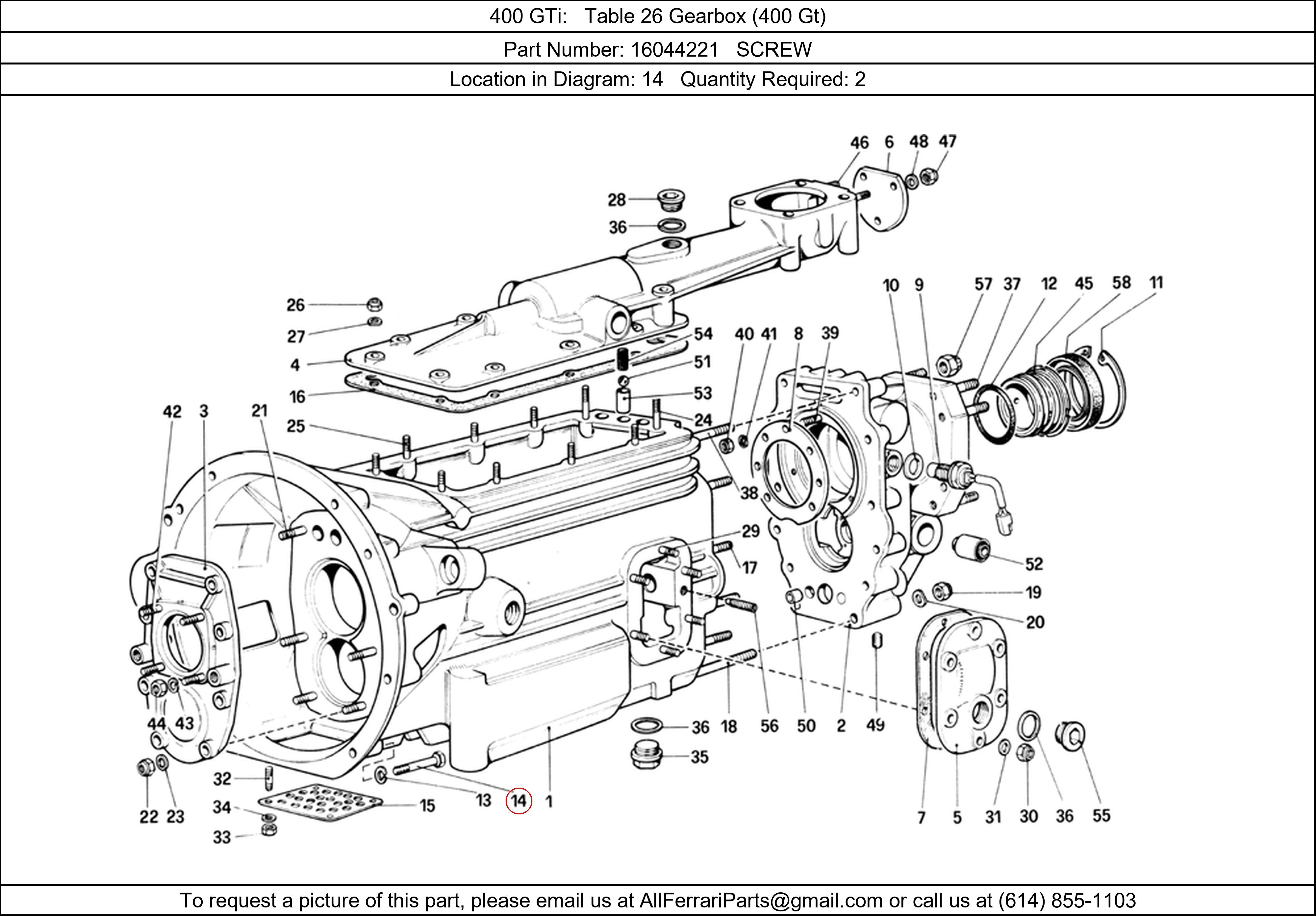 Ferrari Part 16044221