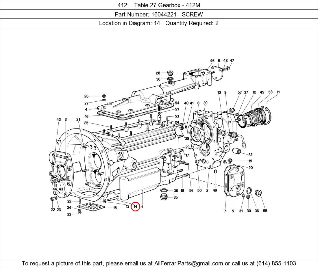 Ferrari Part 16044221