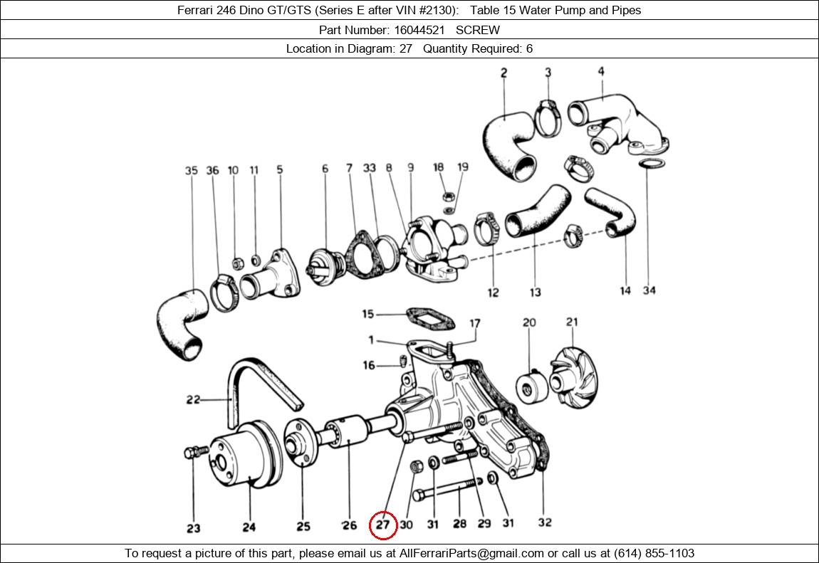 Ferrari Part 16044521