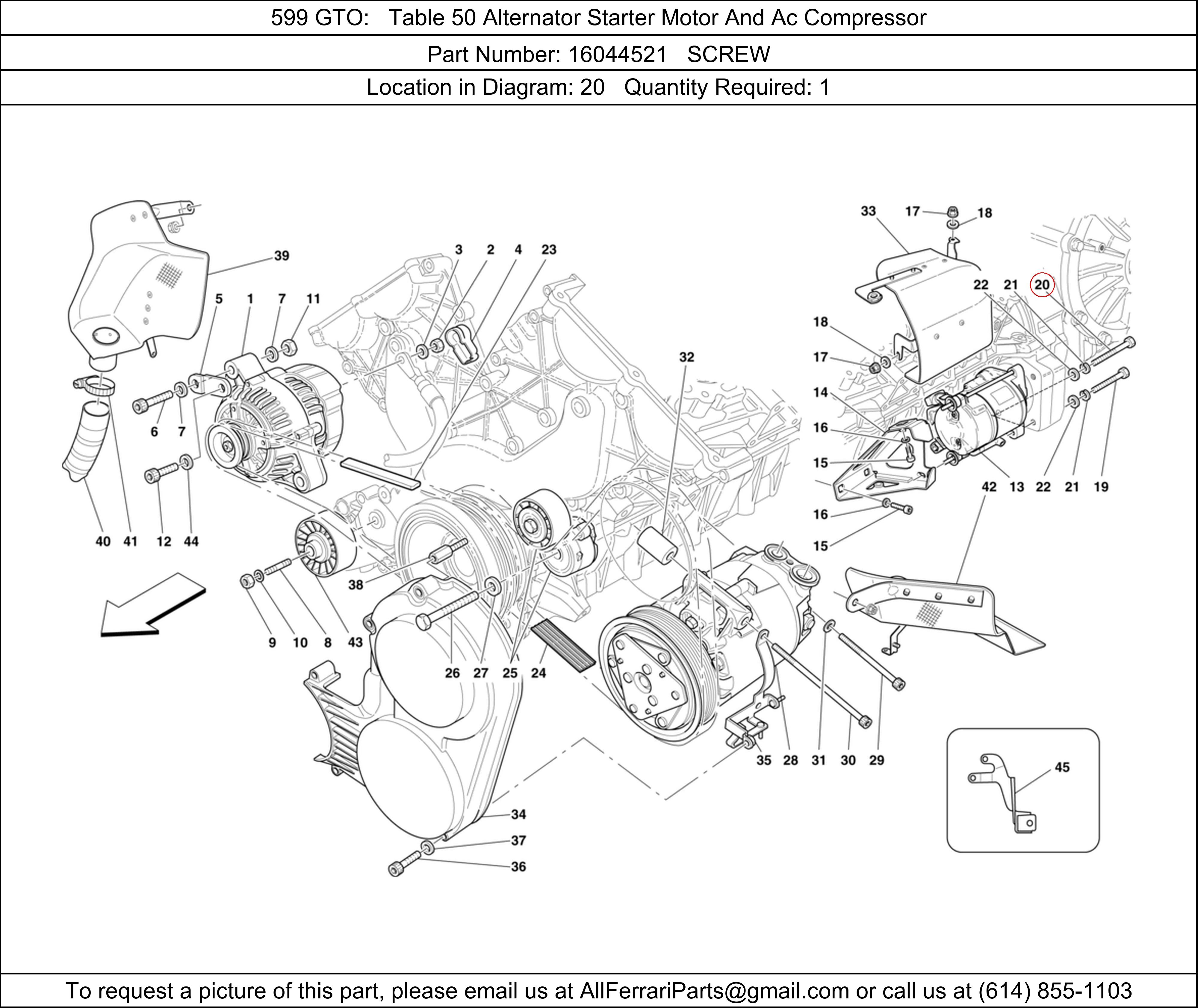 Ferrari Part 16044521