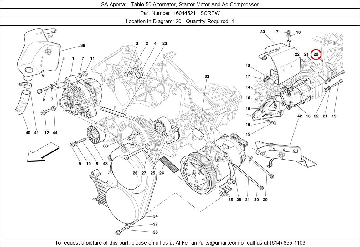 Ferrari Part 16044521