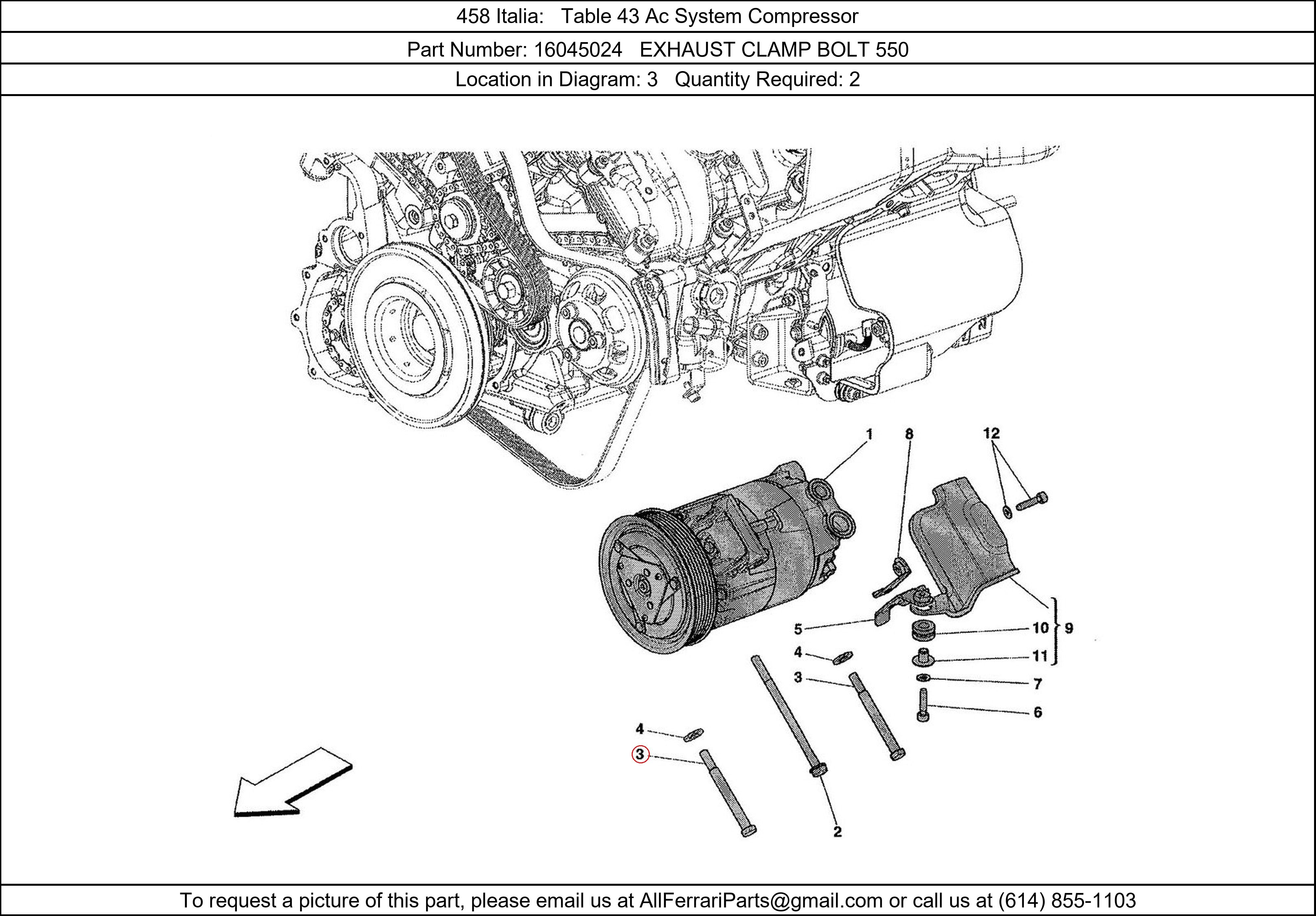 Ferrari Part 16045024