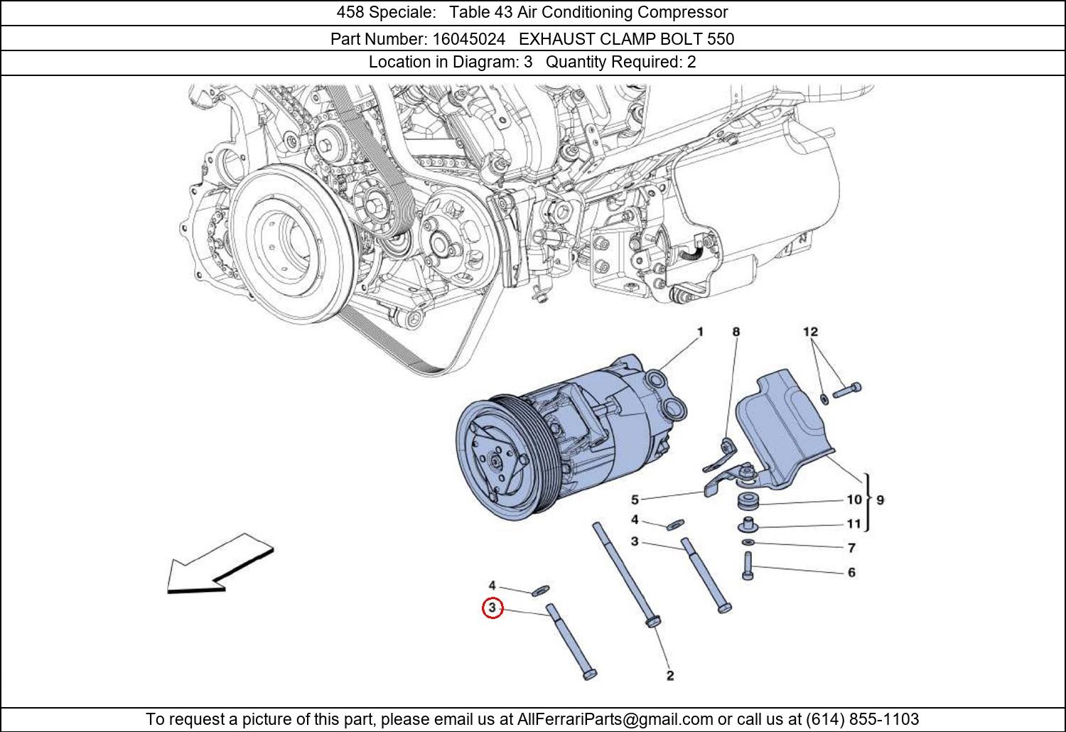 Ferrari Part 16045024