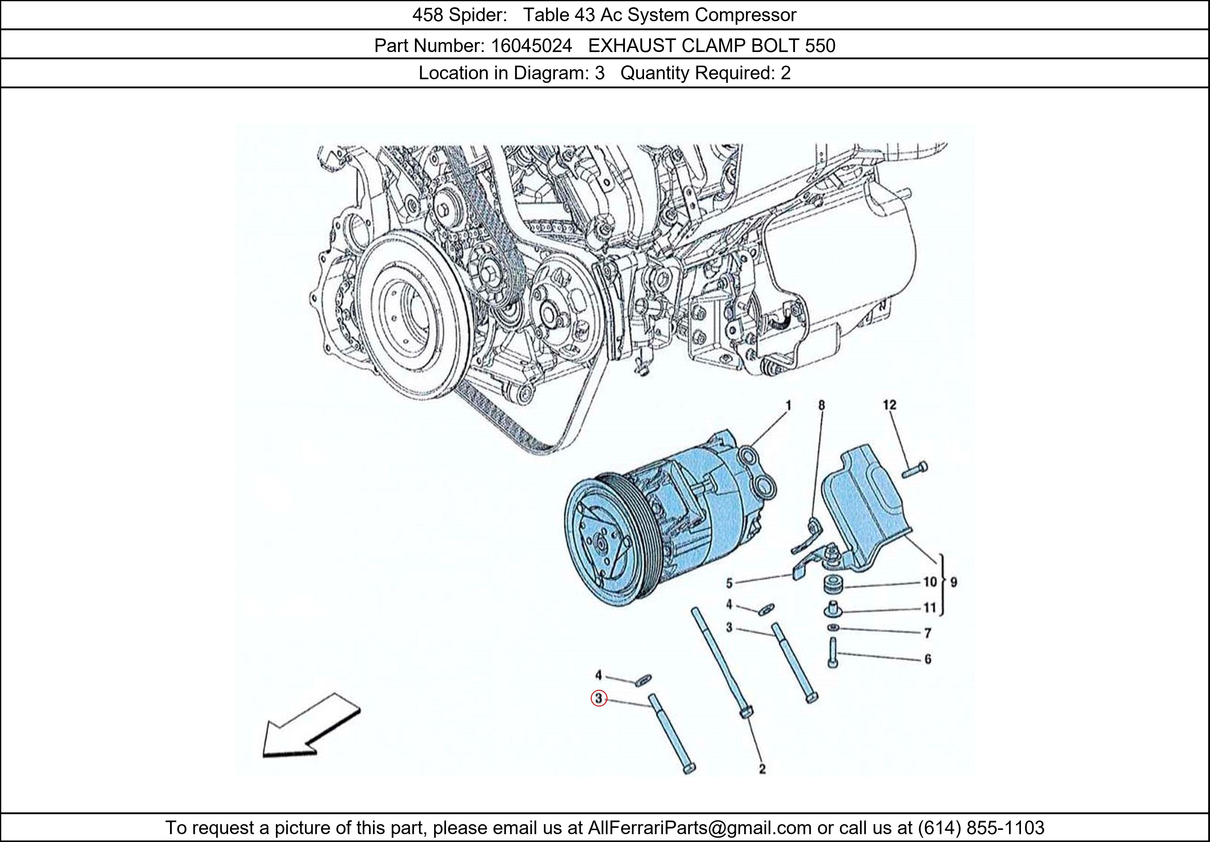 Ferrari Part 16045024