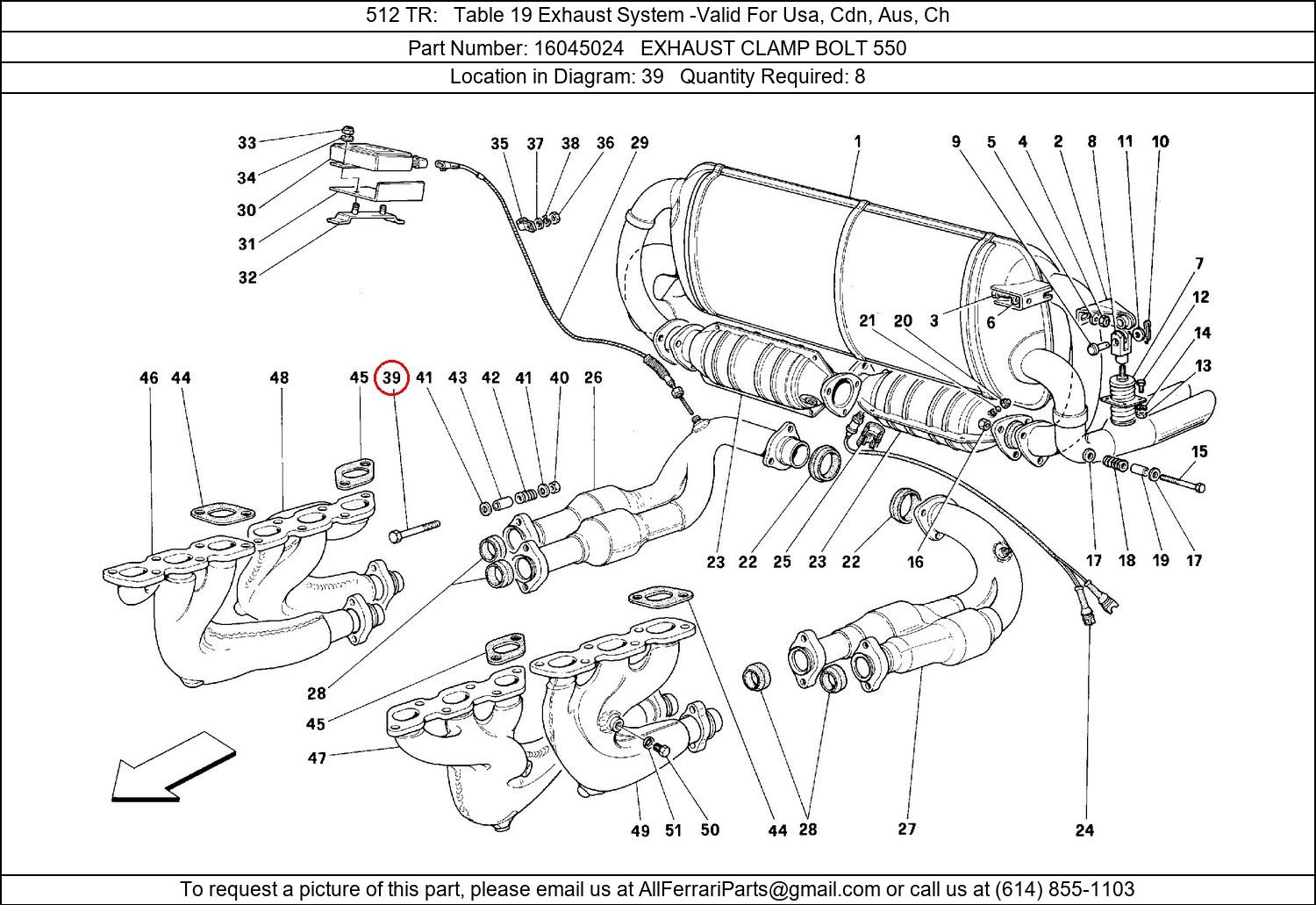 Ferrari Part 16045024