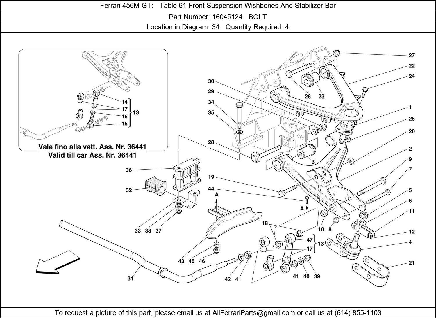 Ferrari Part 16045124