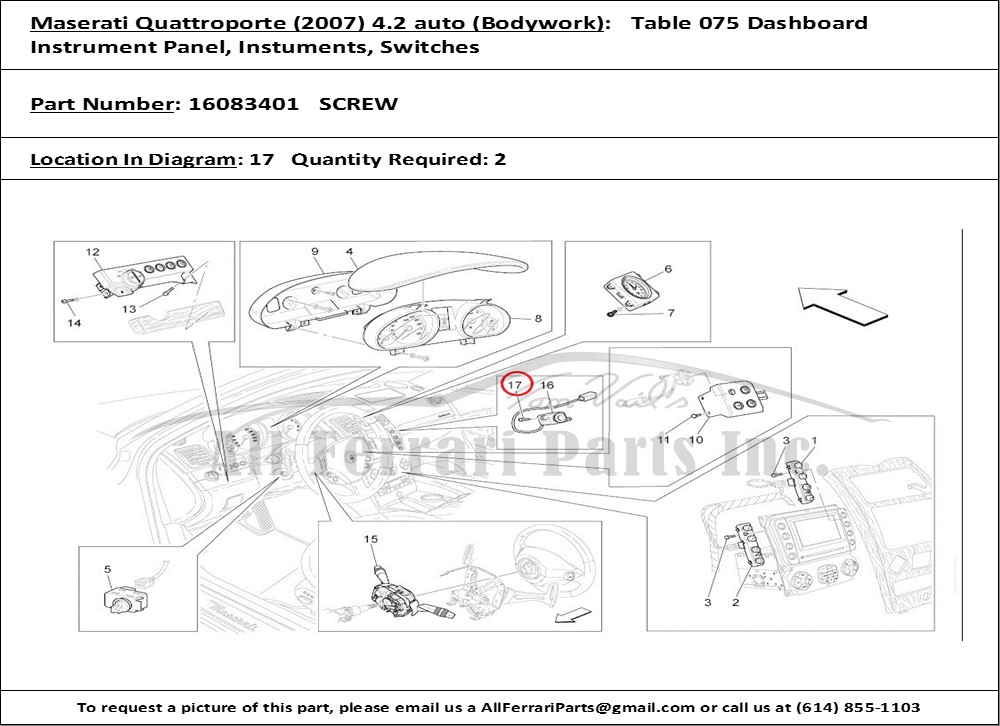 Ferrari Part 16083401