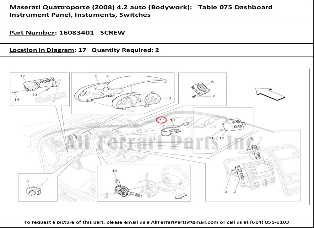 Ferrari Part 16083401