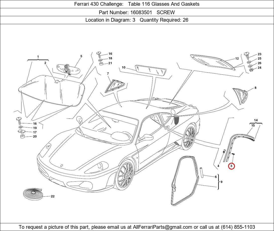 Ferrari Part 16083501