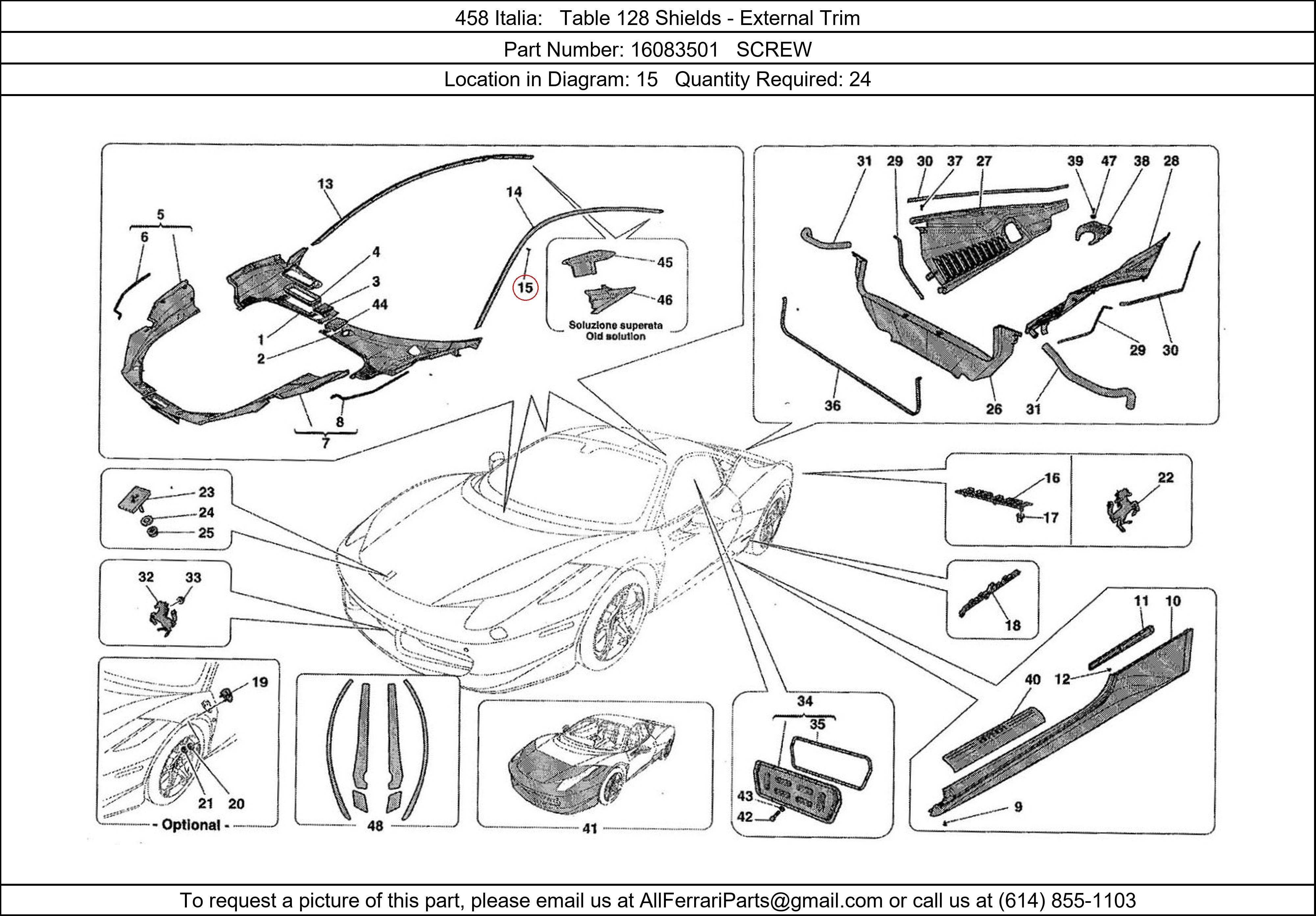 Ferrari Part 16083501