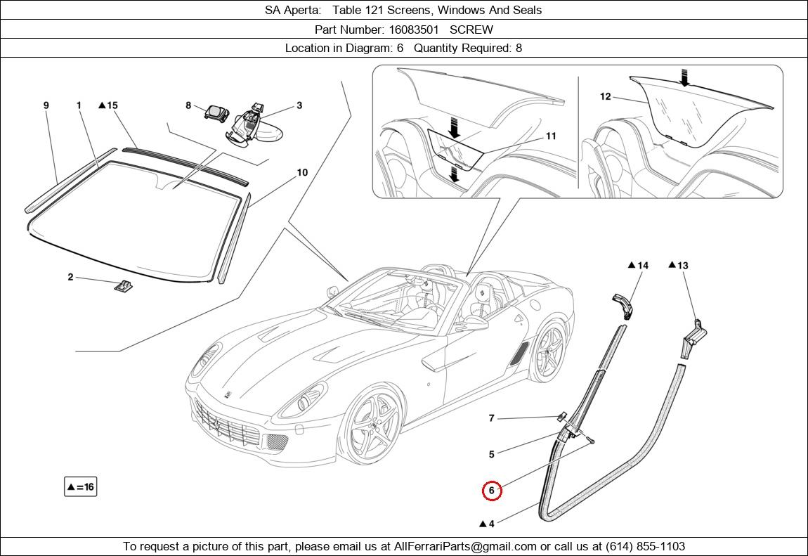 Ferrari Part 16083501