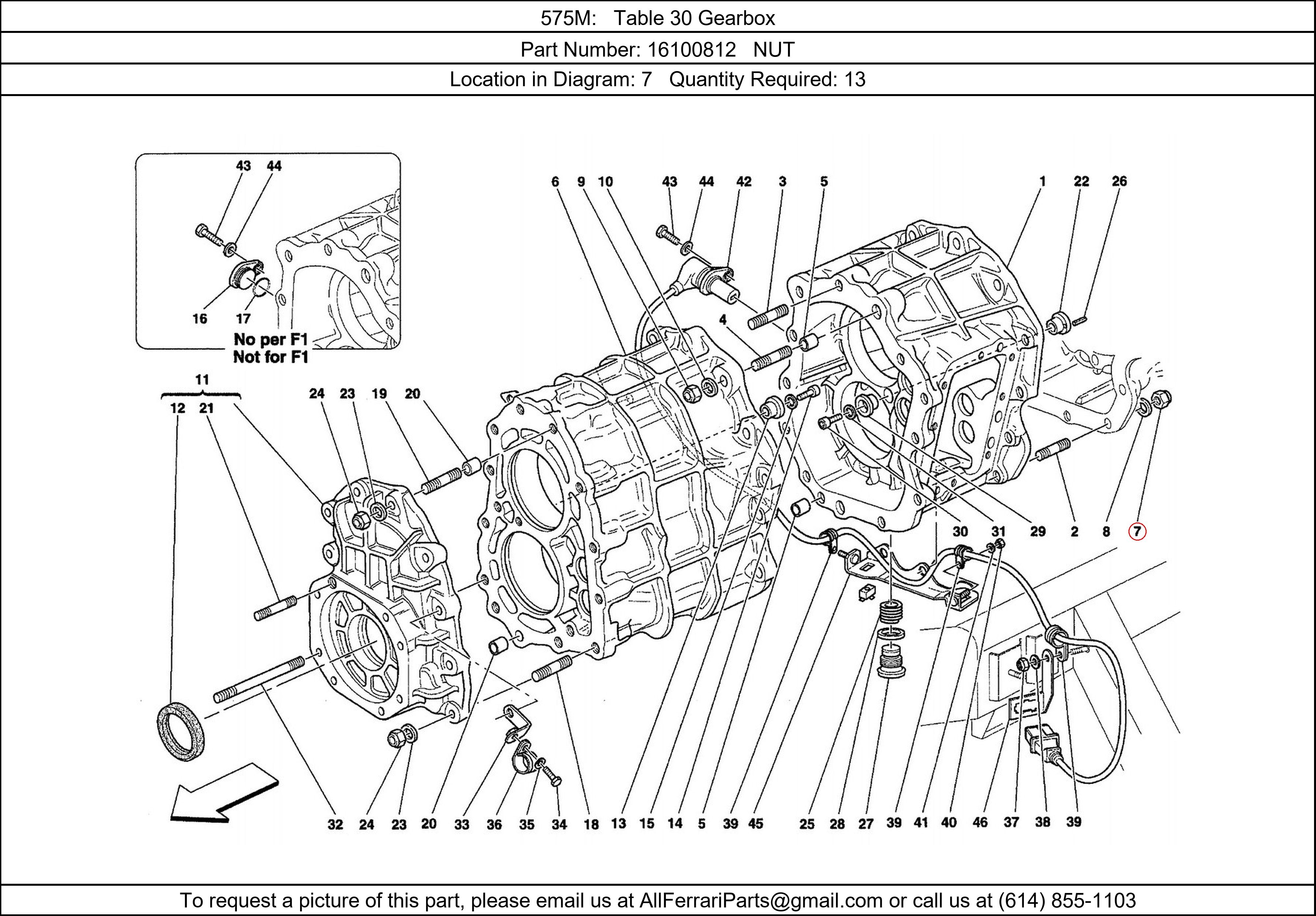 Ferrari Part 16100812