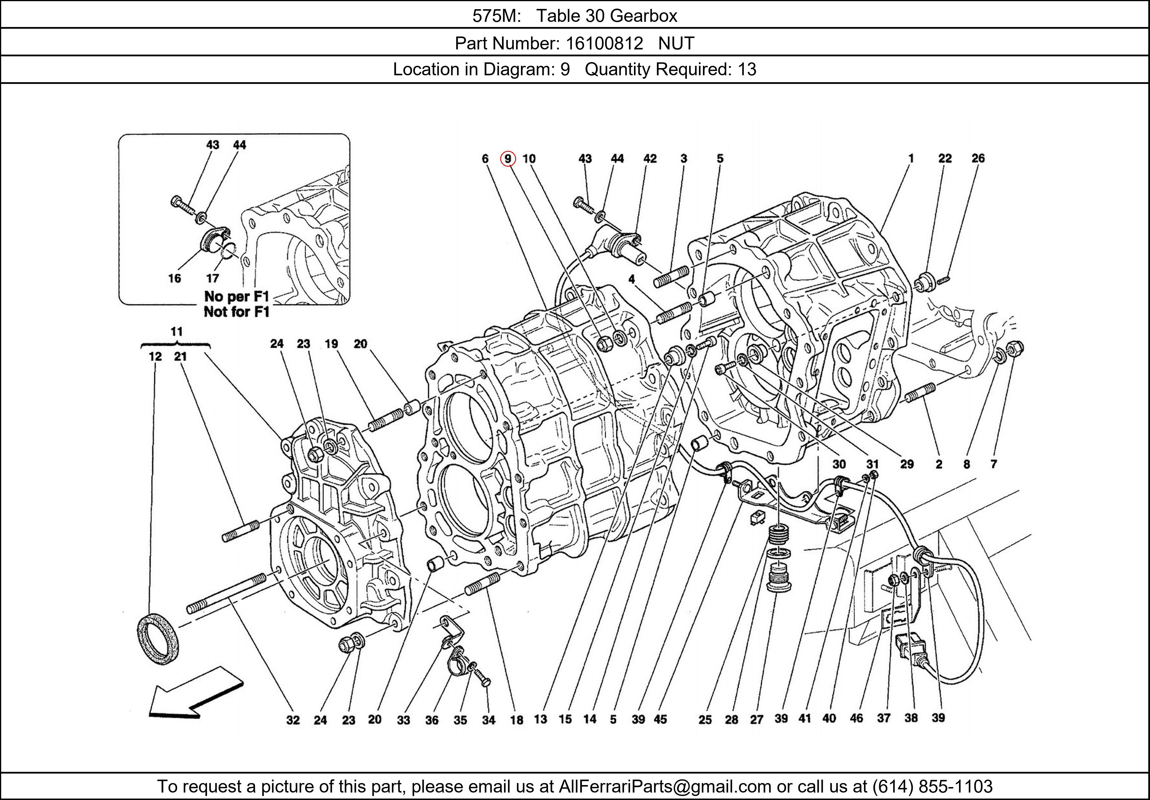 Ferrari Part 16100812