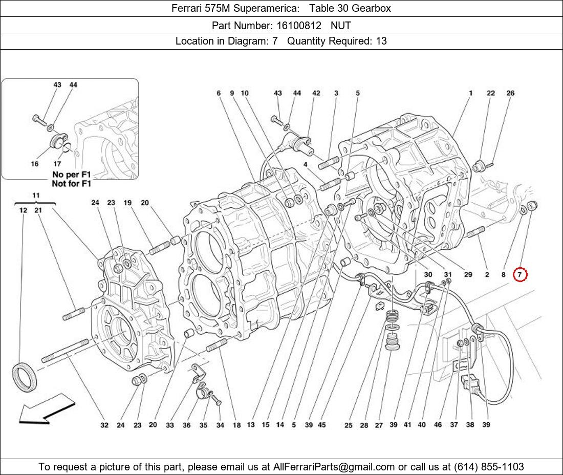 Ferrari Part 16100812