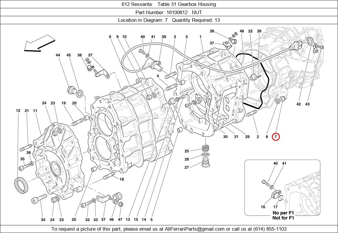 Ferrari Part 16100812