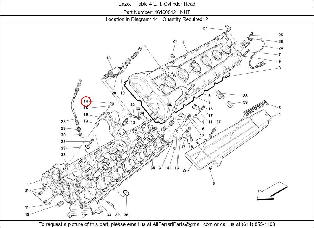 Ferrari Part 16100812