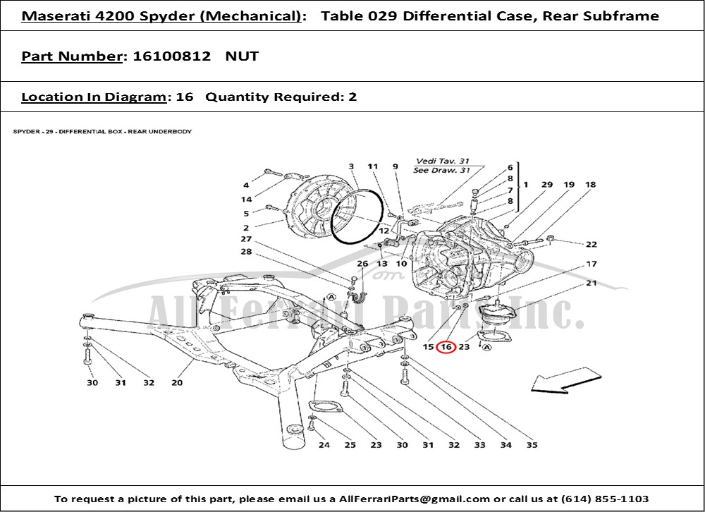 Ferrari Part 16100812