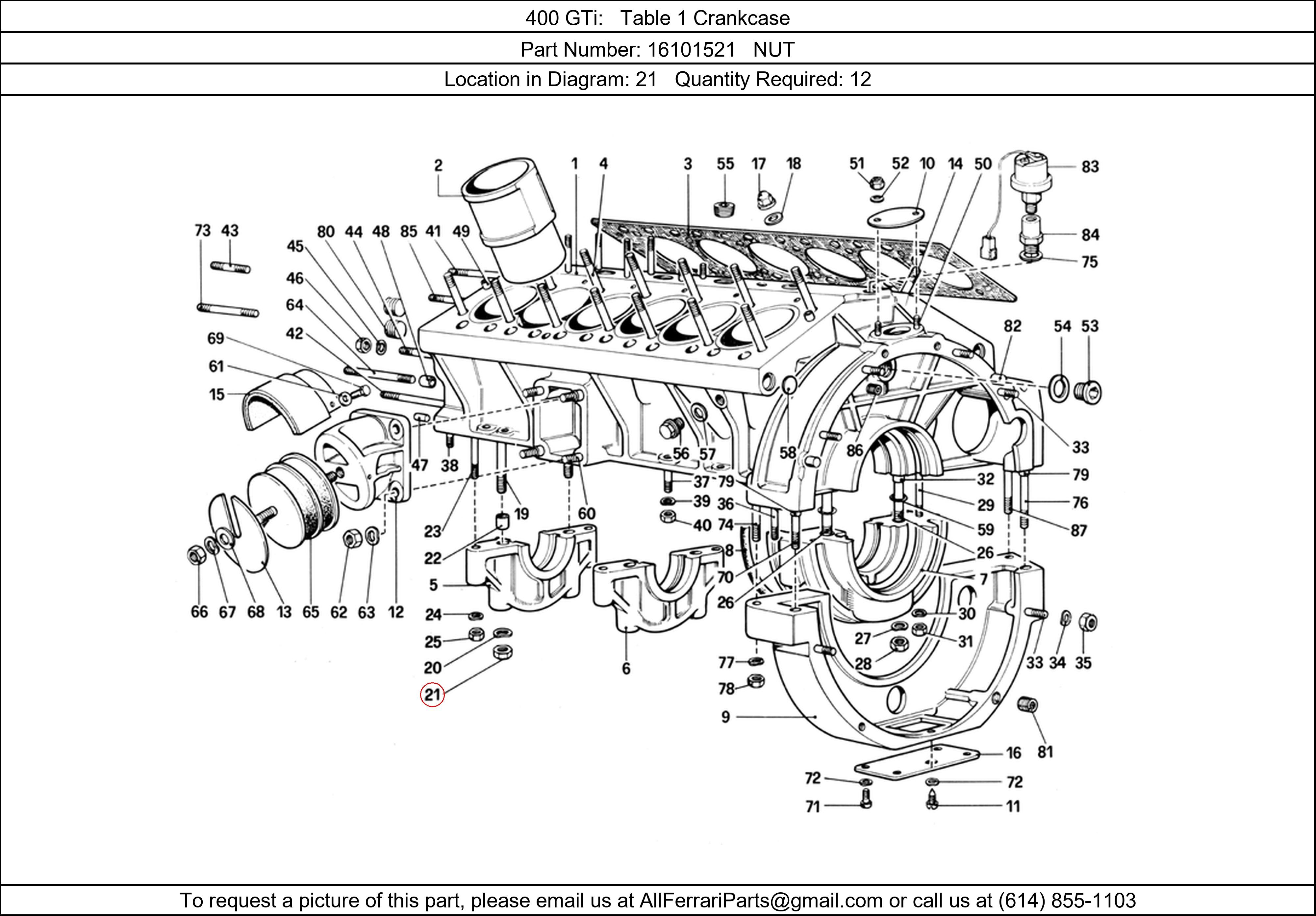 Ferrari Part 16101521