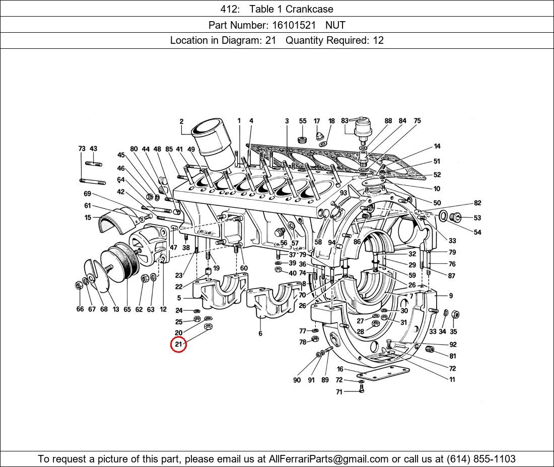 Ferrari Part 16101521