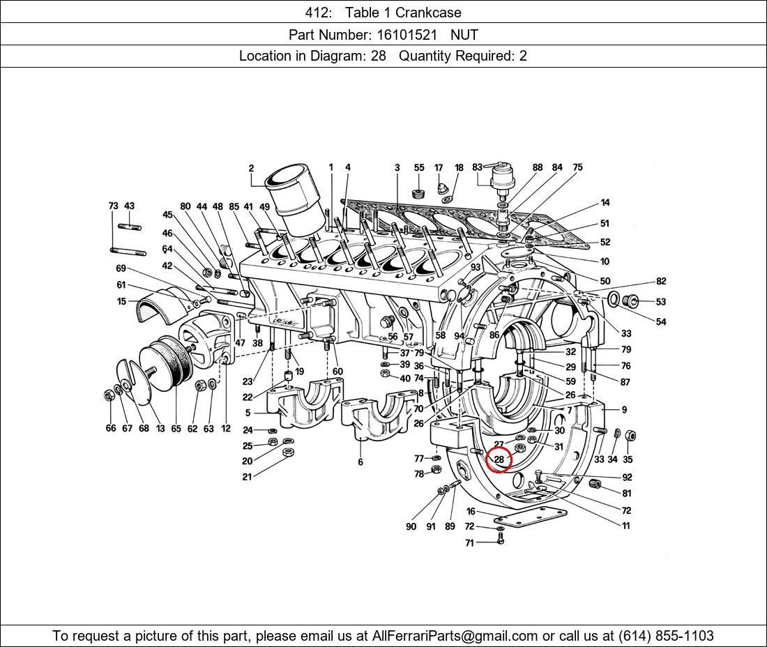 Ferrari Part 16101521