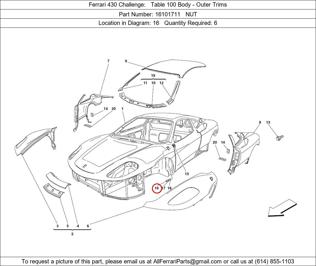 Ferrari Part 16101711