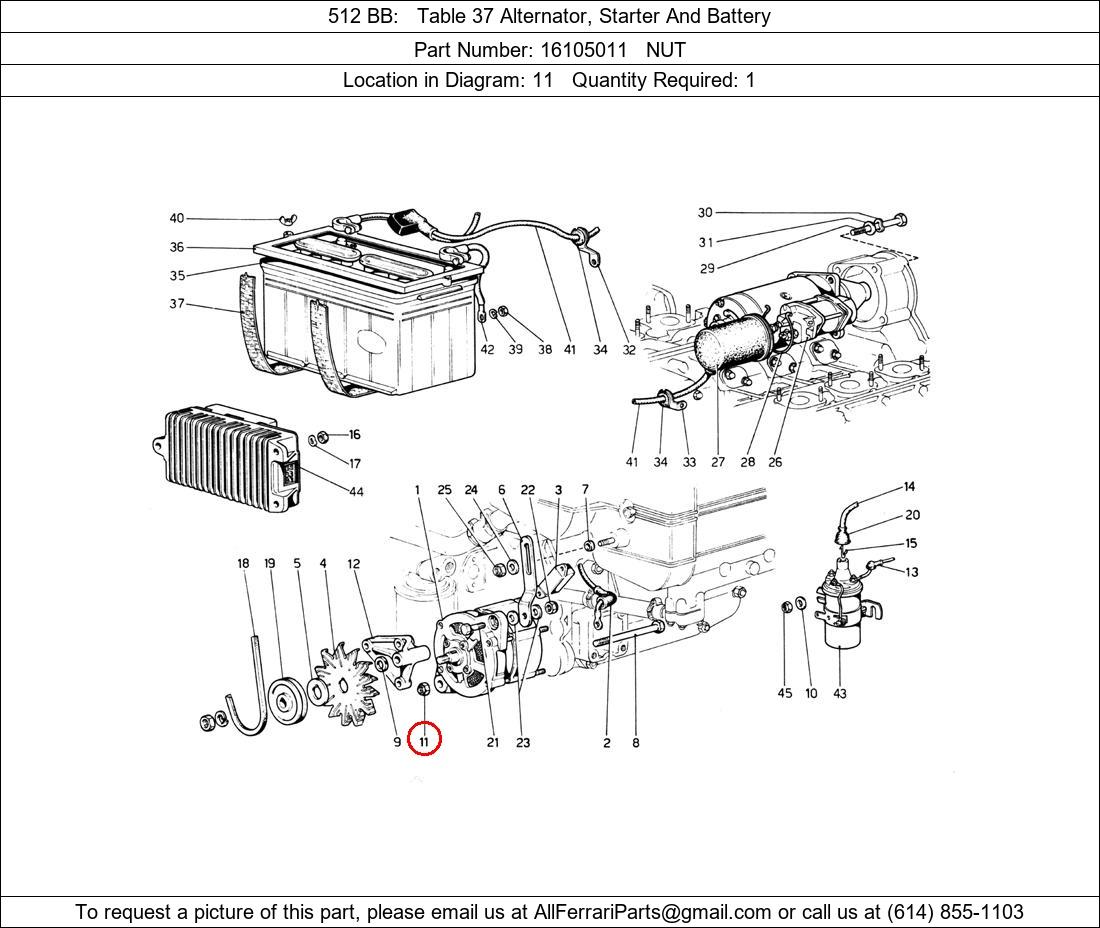 Ferrari Part 16105011