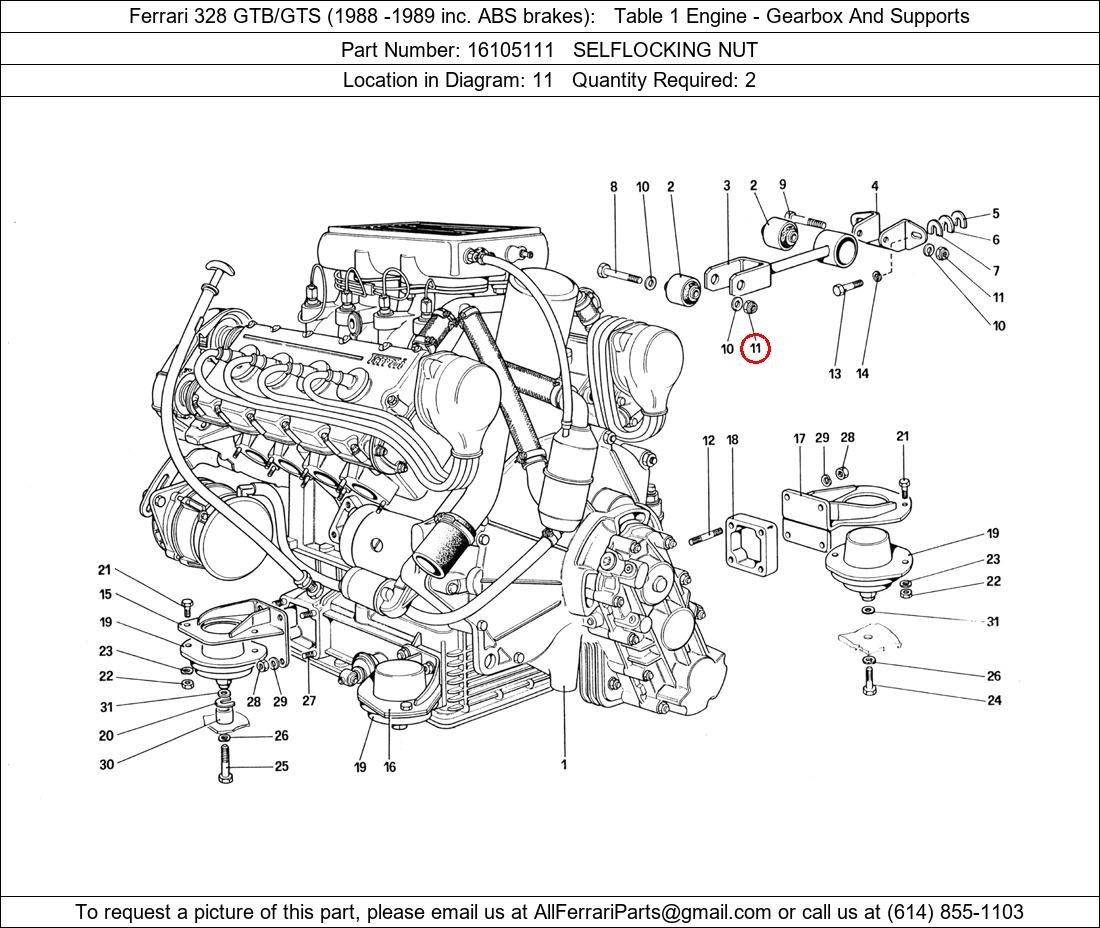 Ferrari Part 16105111