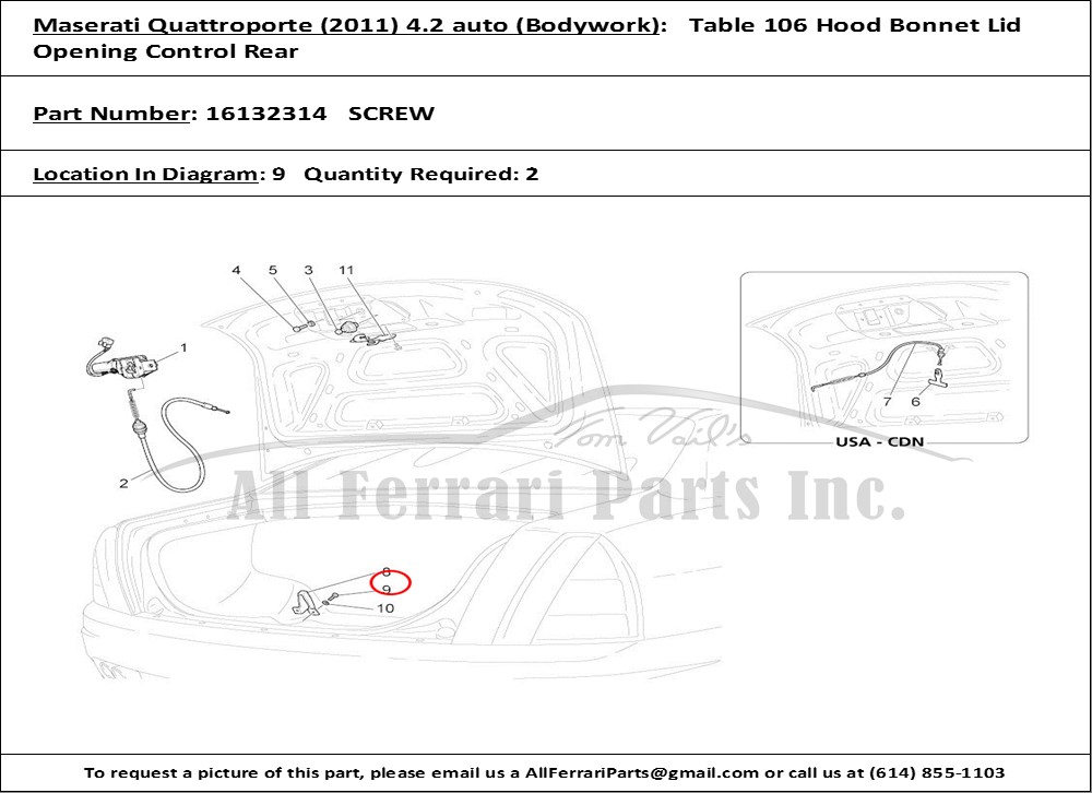 Ferrari Part 16132314