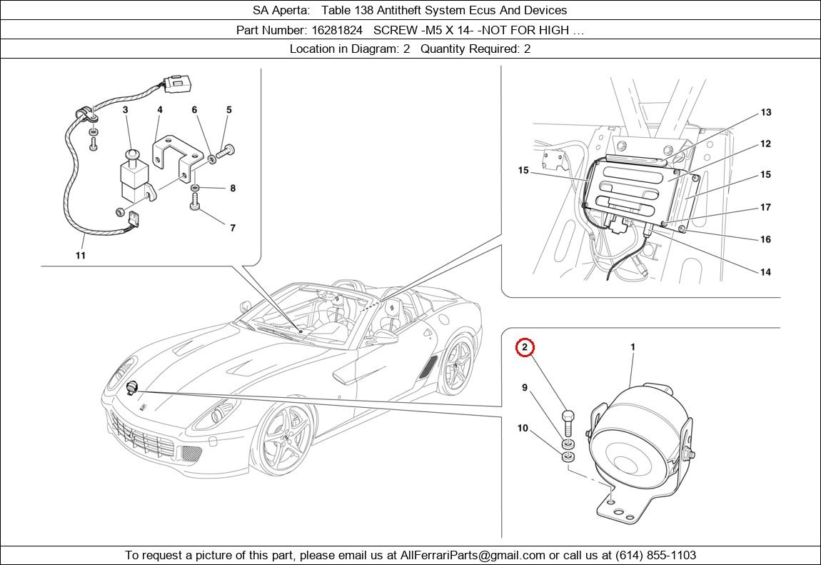 Ferrari Part 16281824