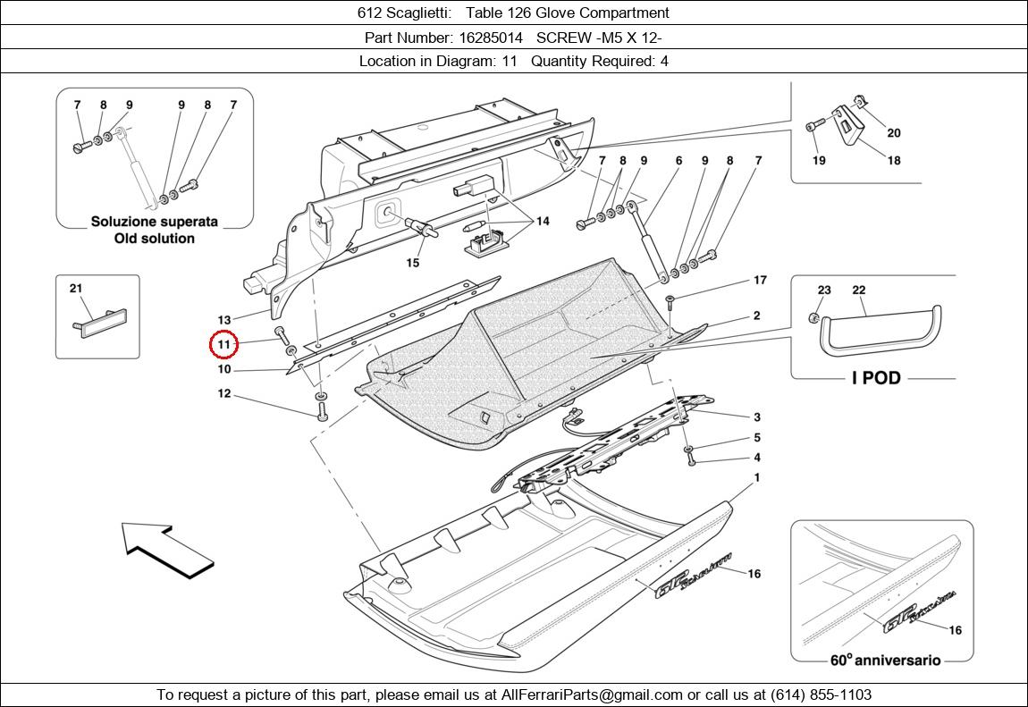 Ferrari Part 16285014