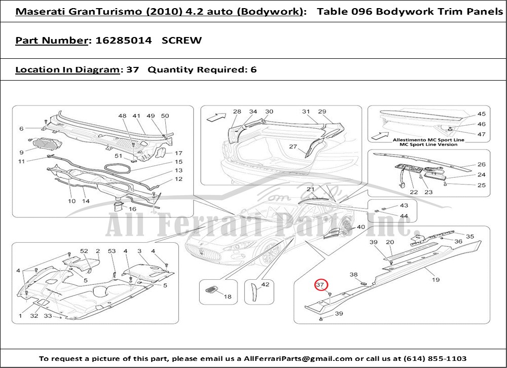 Ferrari Part 16285014