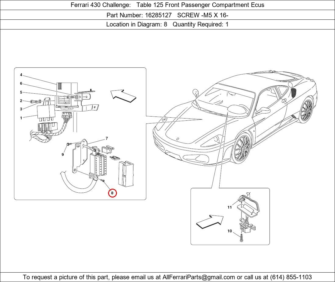 Ferrari Part 16285127