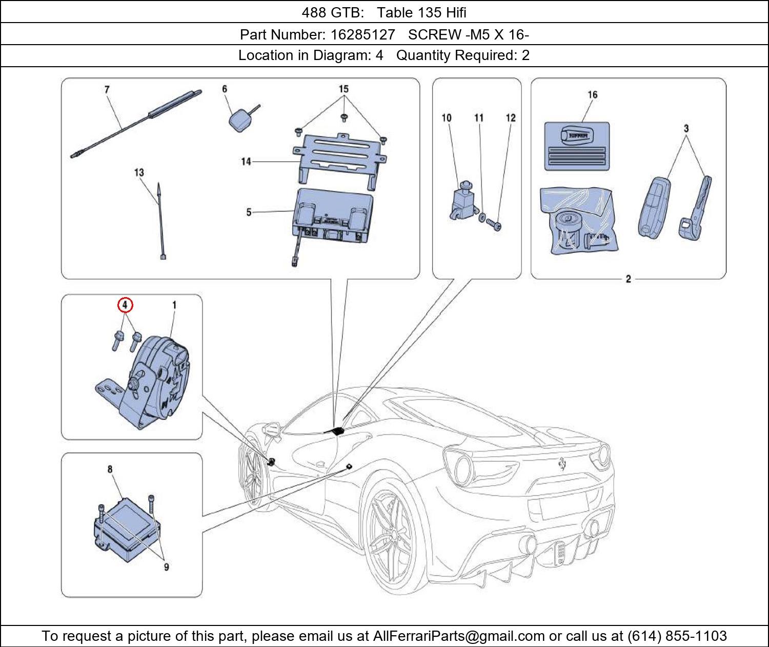 Ferrari Part 16285127