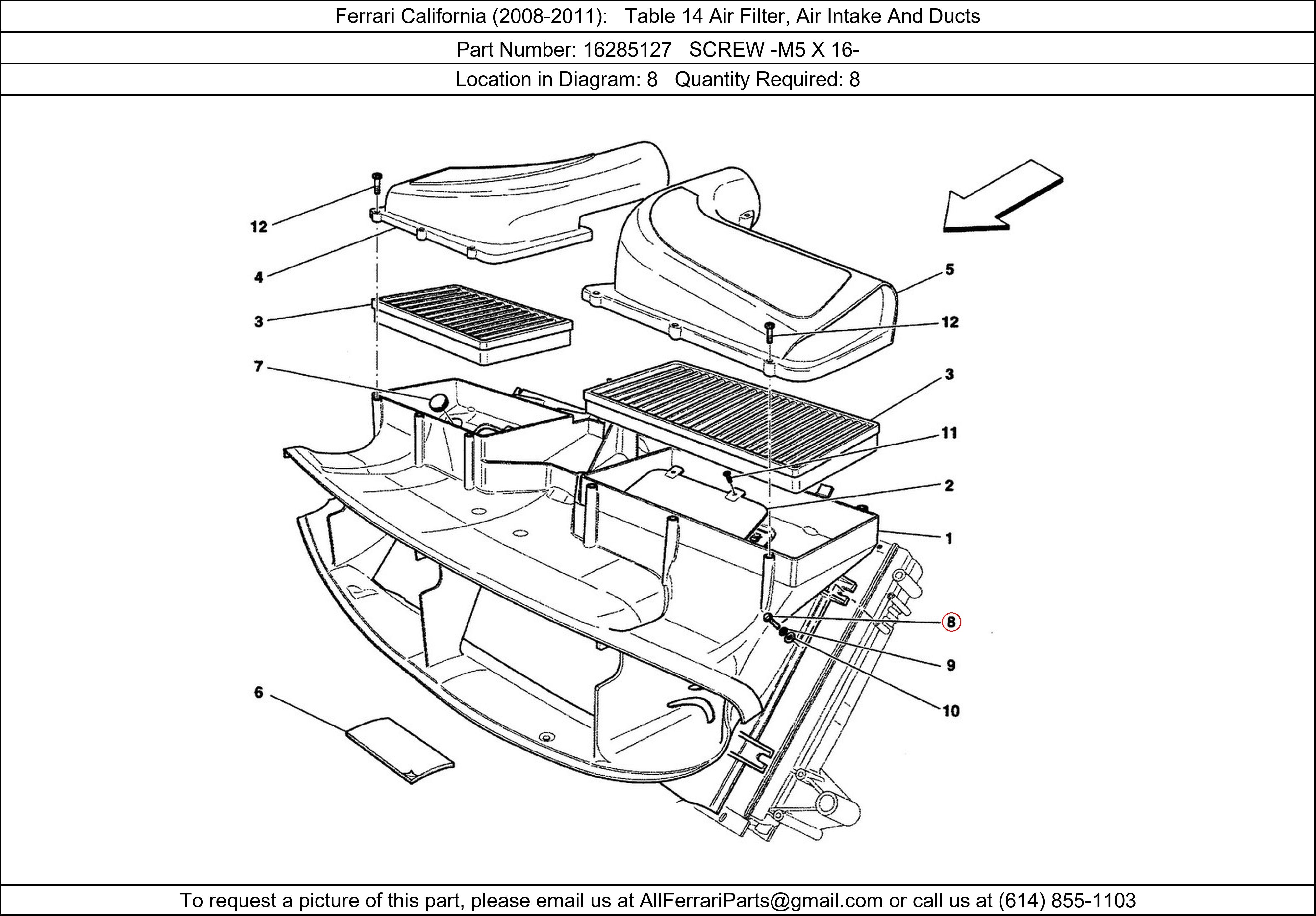 Ferrari Part 16285127