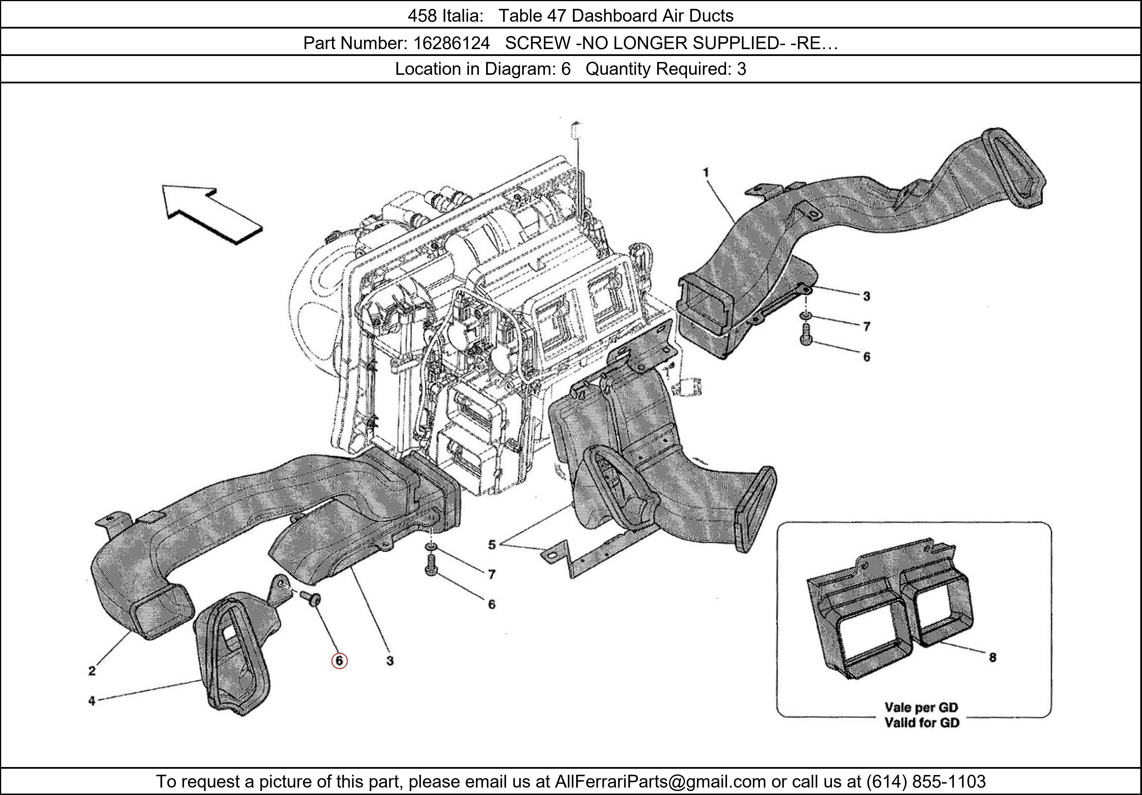 Ferrari Part 16286124