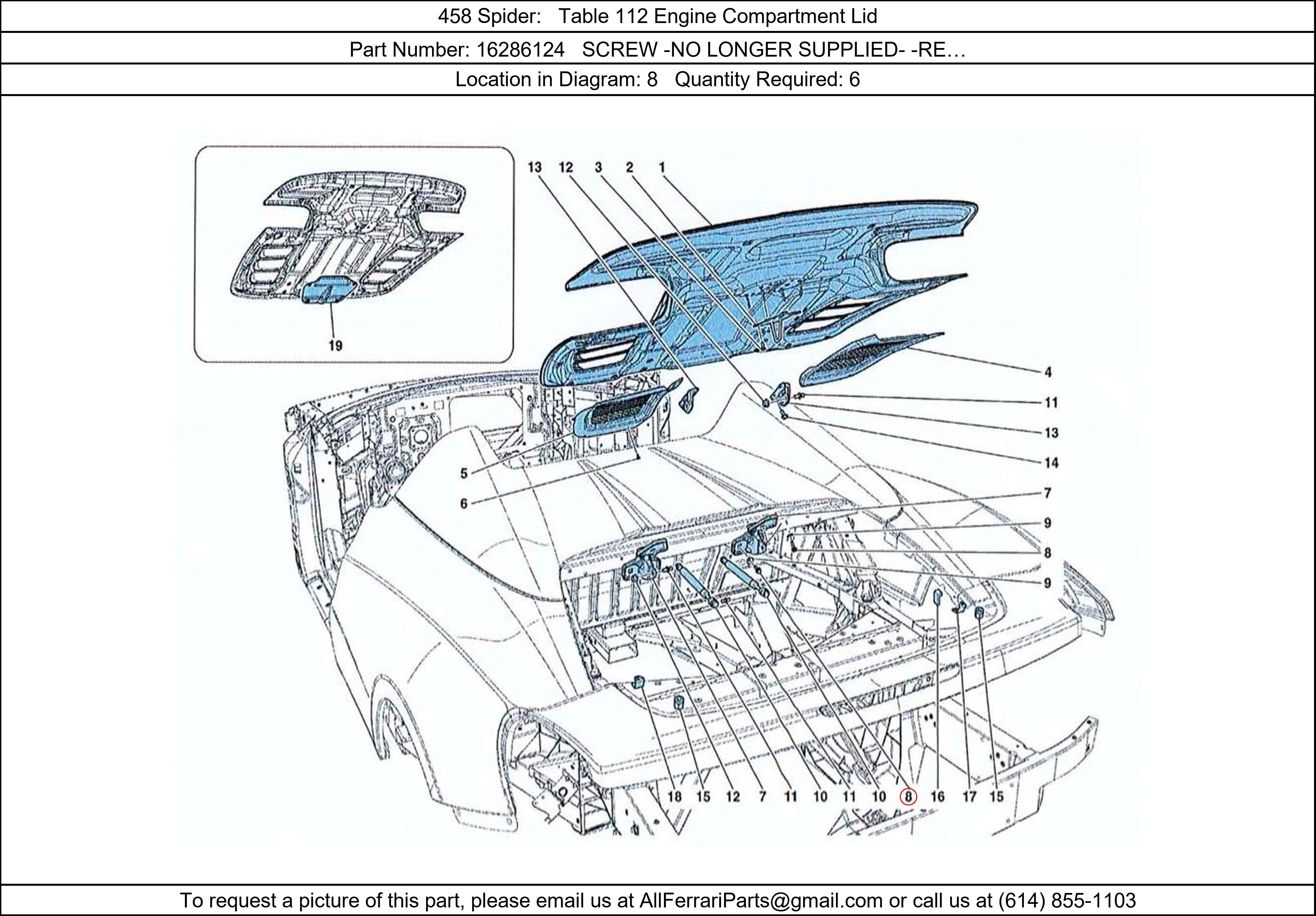 Ferrari Part 16286124