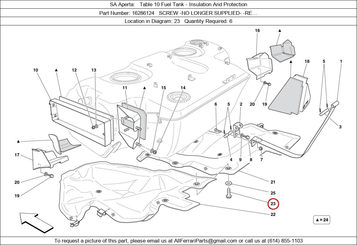 Ferrari Part 16286124