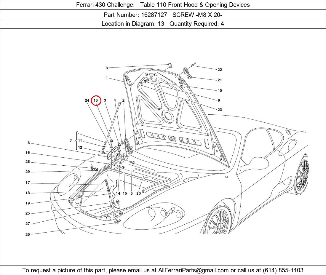 Ferrari Part 16287127