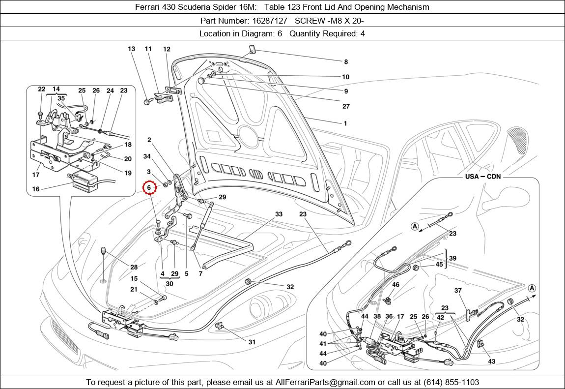 Ferrari Part 16287127