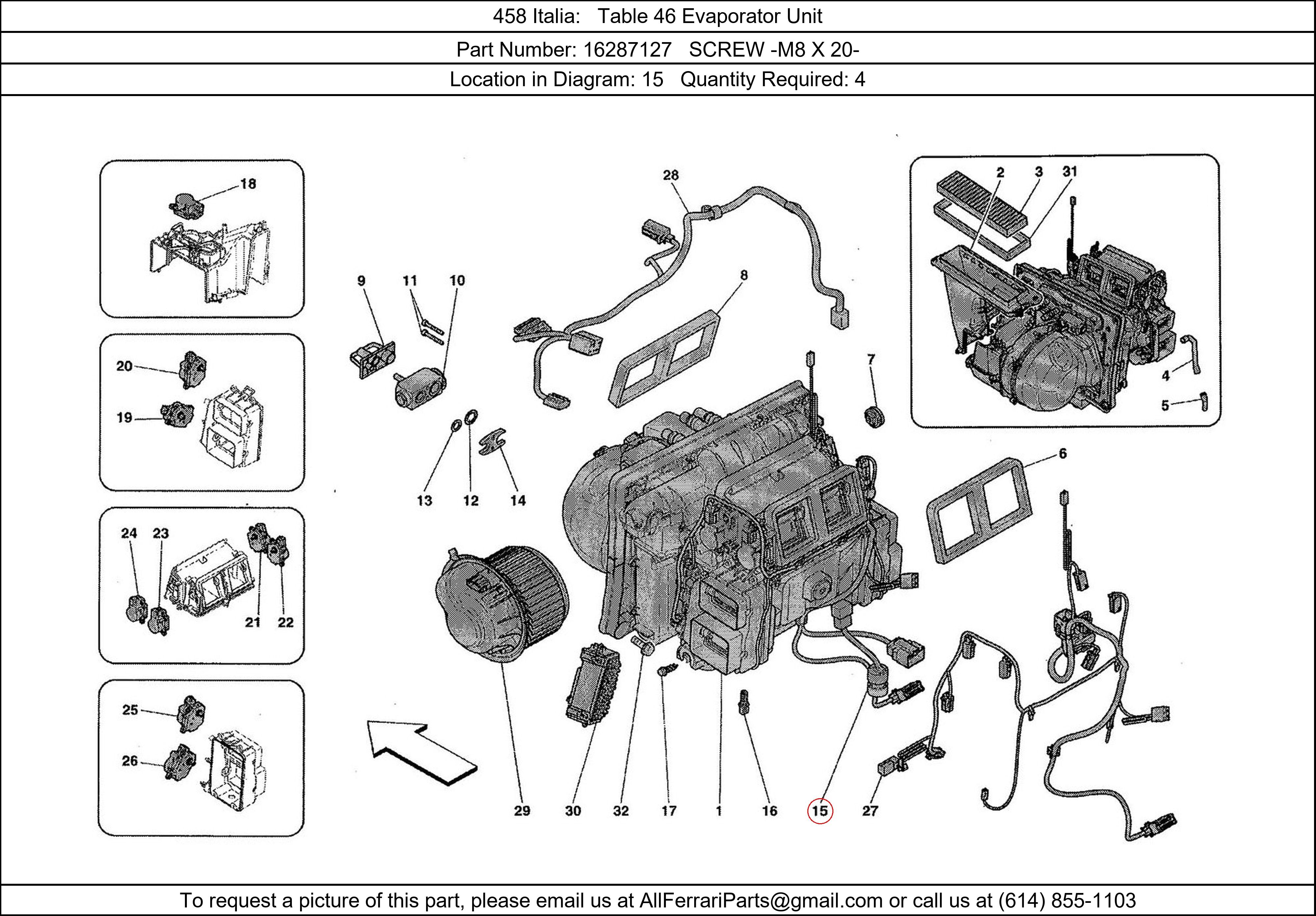 Ferrari Part 16287127