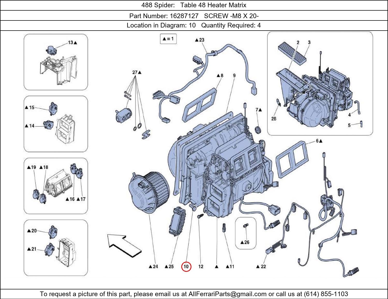 Ferrari Part 16287127