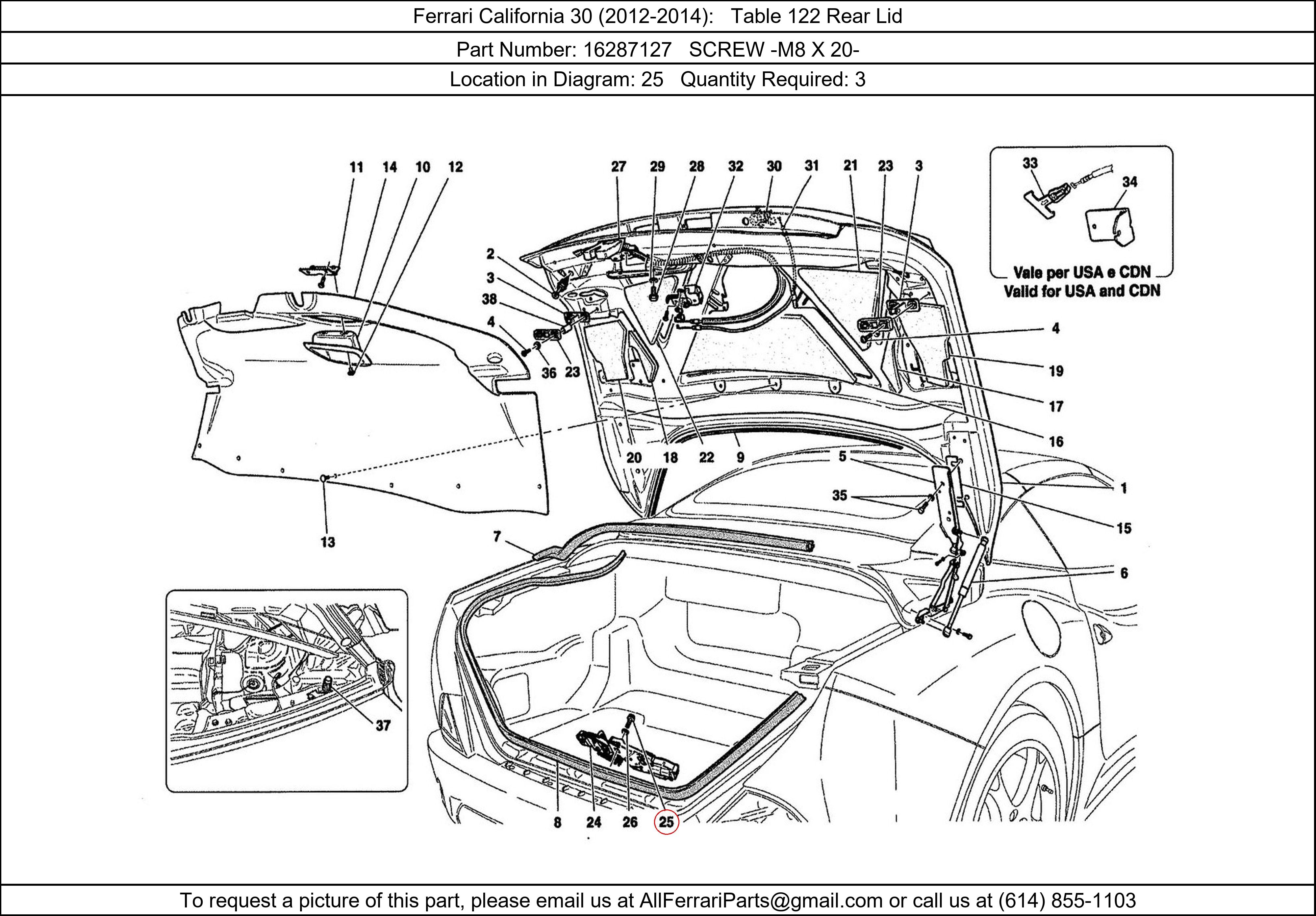 Ferrari Part 16287127