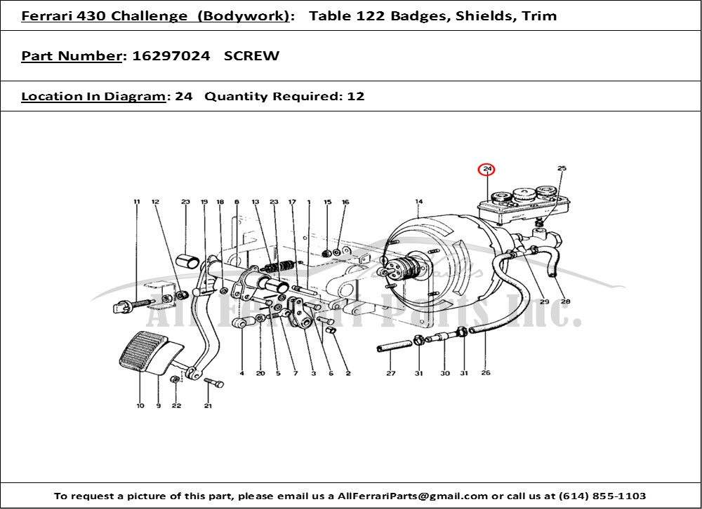 Ferrari Part 16297024