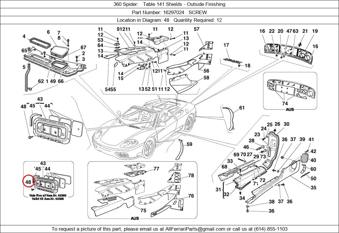 Ferrari Part 16297024