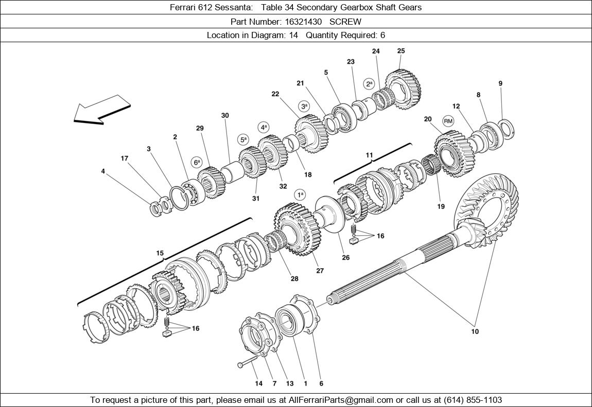 Ferrari Part 16321430