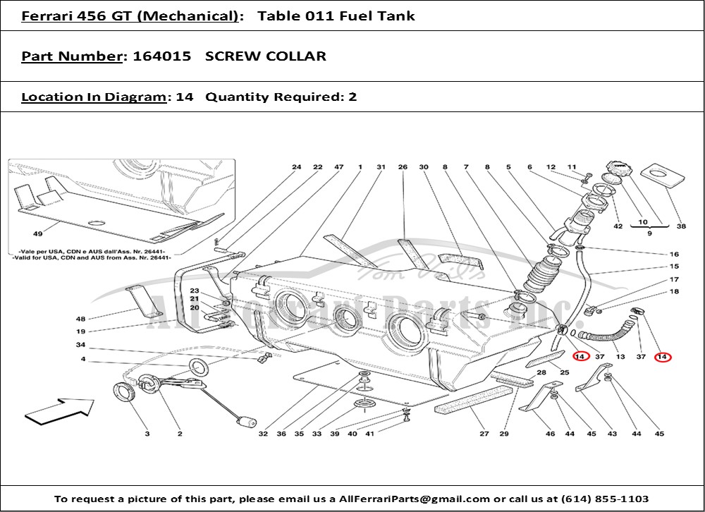 Ferrari Part 164015