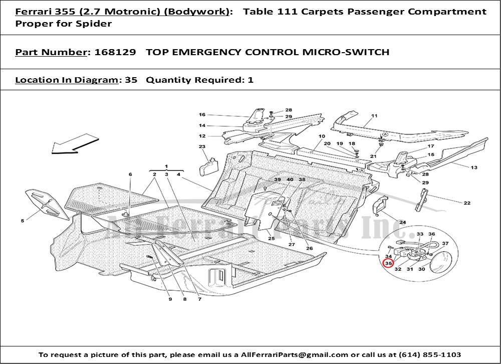 Ferrari Part 168129