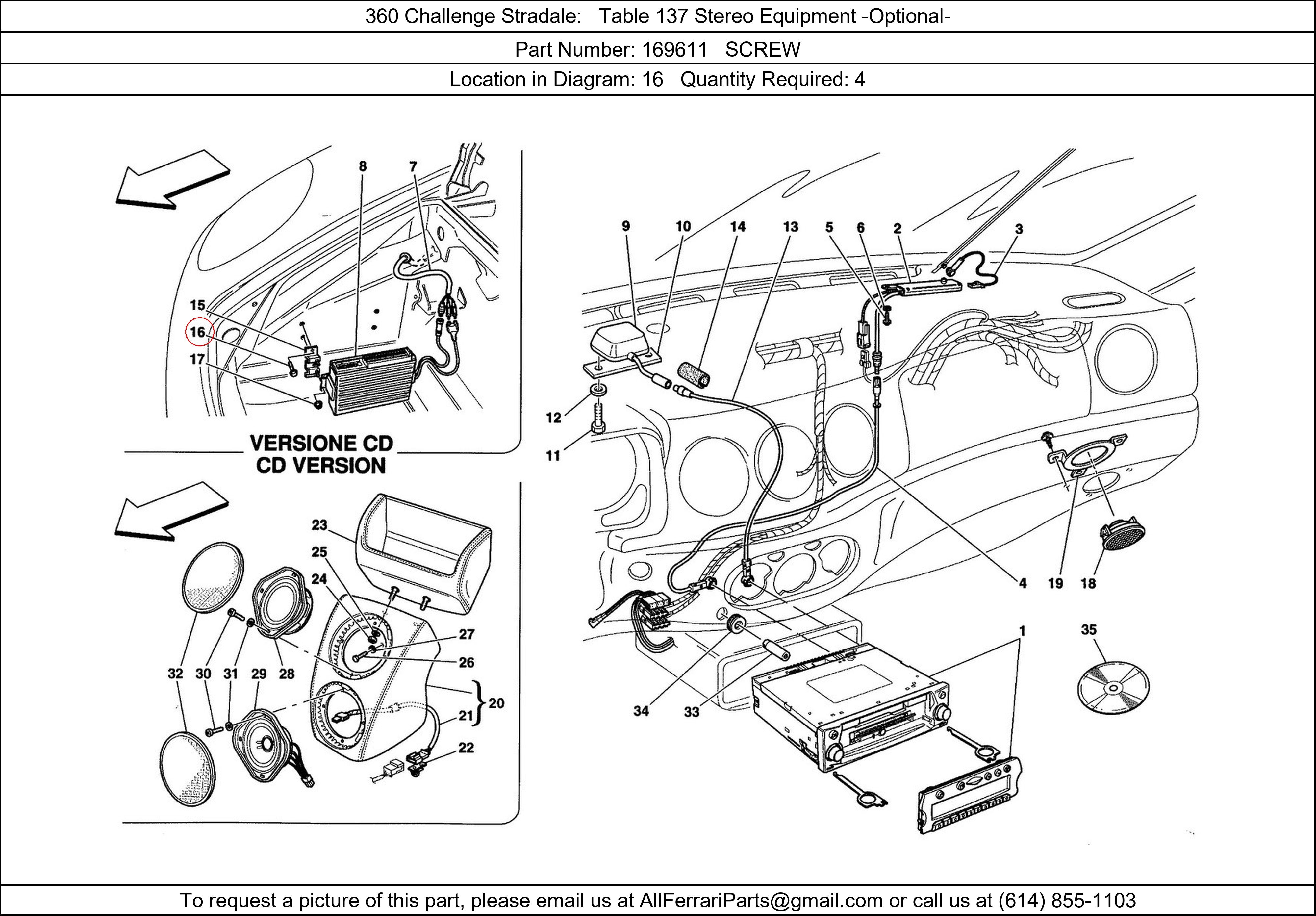 Ferrari Part 169611